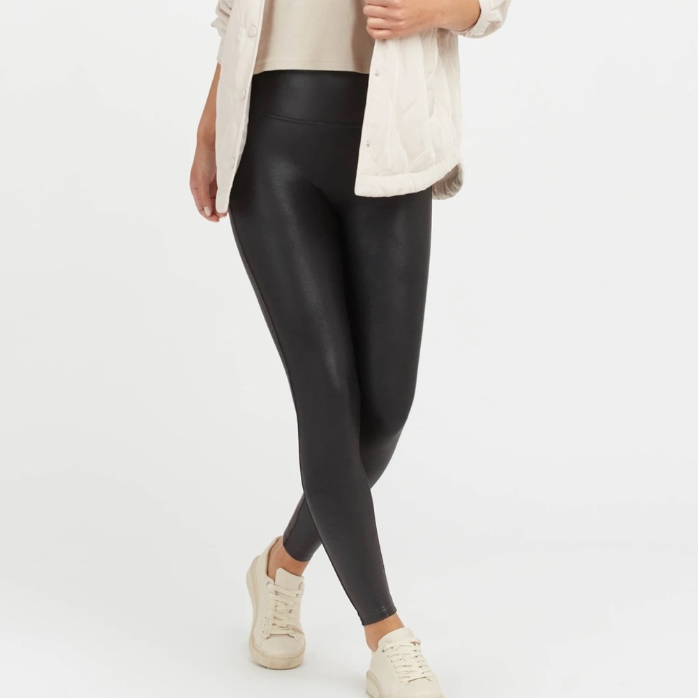 SPANX Faux Leather Leggings M